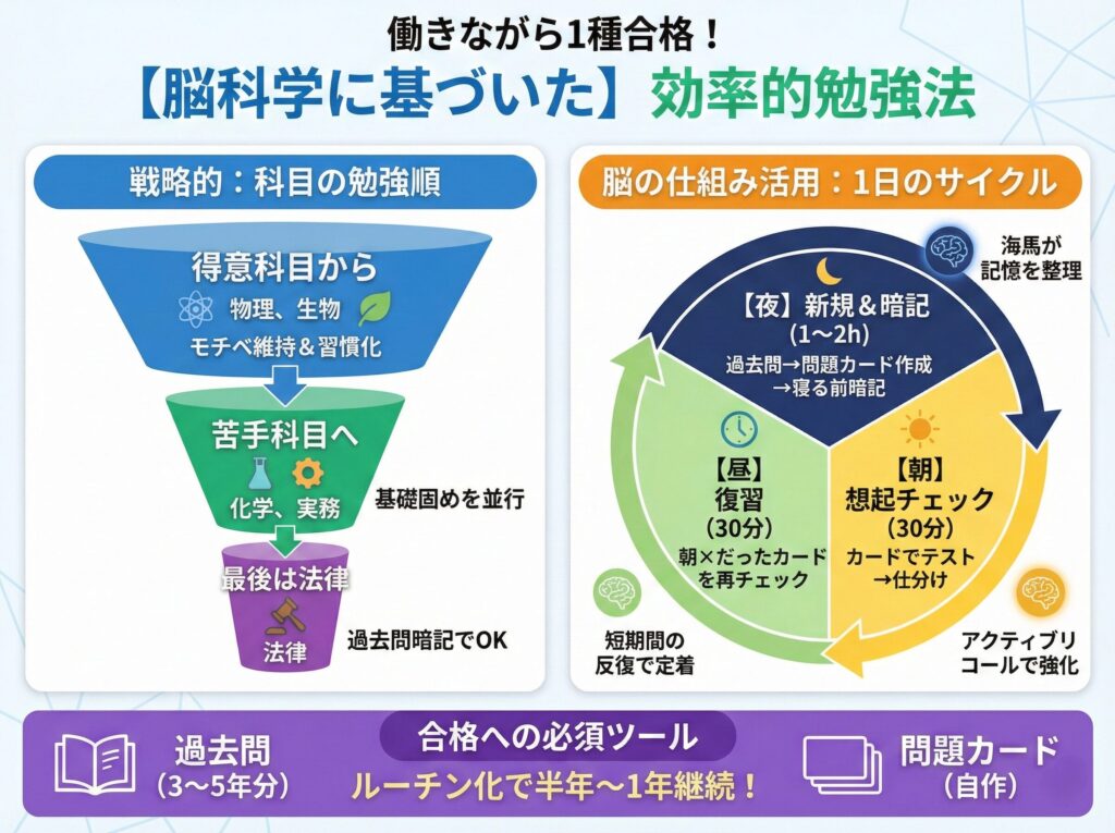 脳の仕組みに基づいた効率的な勉強方法