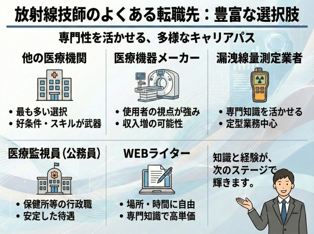 放射線技師のよくある転職先