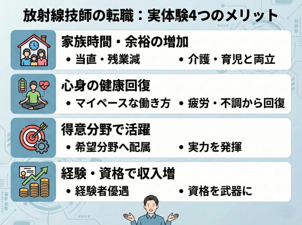 放射線技師が転職するメリット