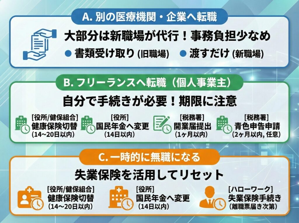 進路別の退職後にやること