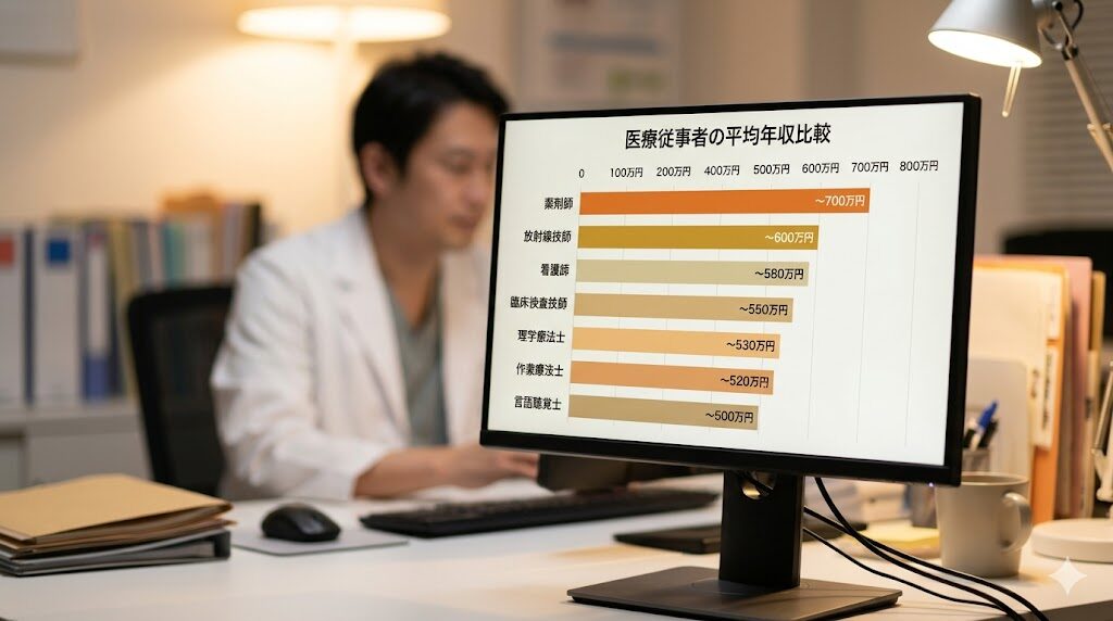 統計データで見る放射線技師の平均年収