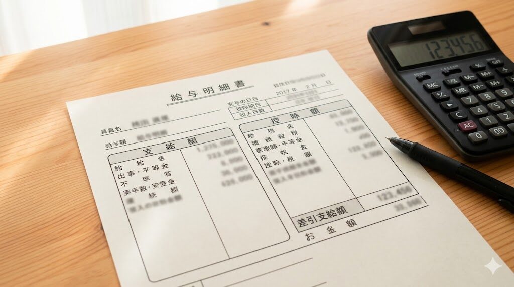 給与明細や手当のイメージ画像